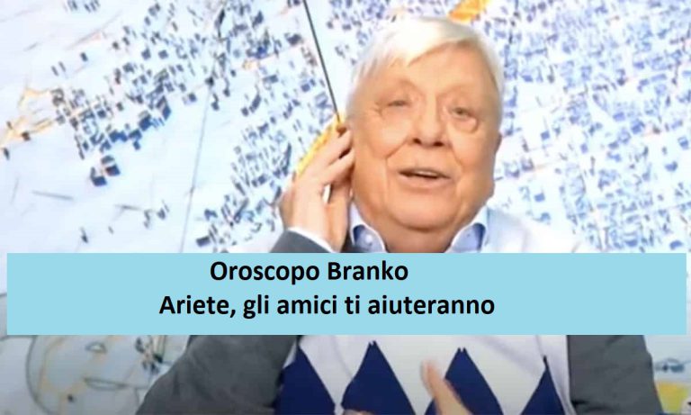 Oroscopo Branko oggi sabato 8 Gennaio 2022, previsioni della giornata