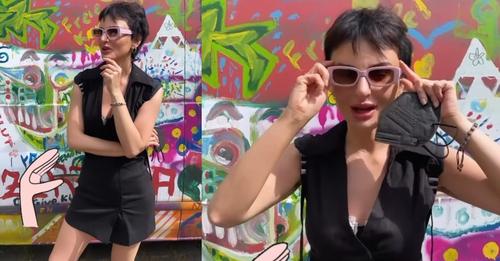 Arisa è una diva con capelli corti e occhiali rosa: il nuovo look col pixie cut