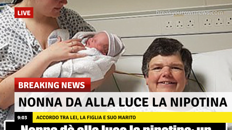 Nonna dà alla luce la nipotina: un ‘accordo’ tra lei, la figlia e suo marito